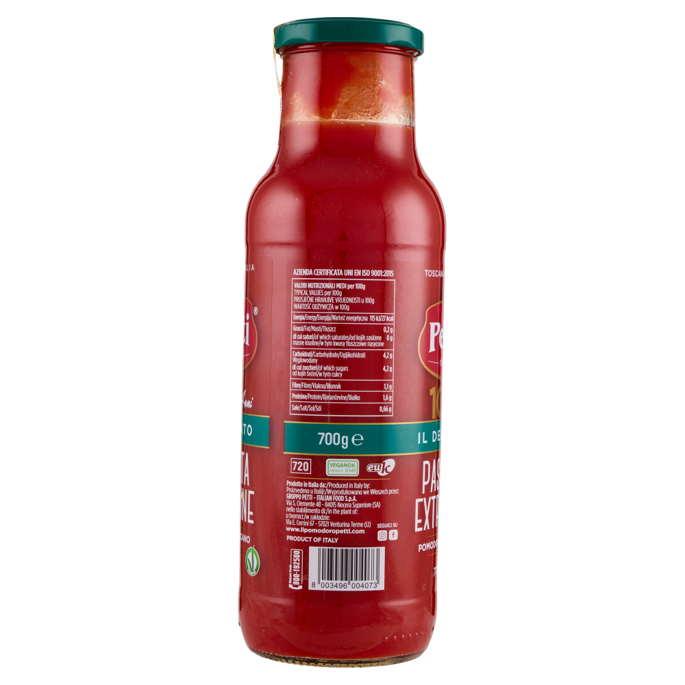 Petti "Il delicato" - passata di pomodoro extrafine - Pomodoro toscano - 700g