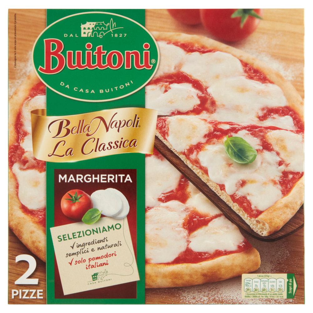 BUITONI BELLA NAPOLI LA CLASSICA MARGHERITA Pizza surgelata 650g (2