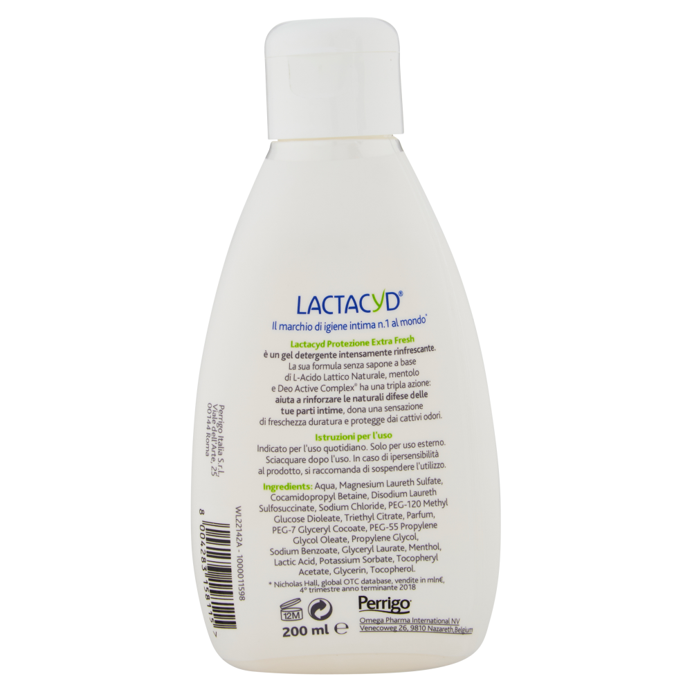 Lactacyd Protezione Extra Fresh Detergente intimo per pelli normali 200 ml