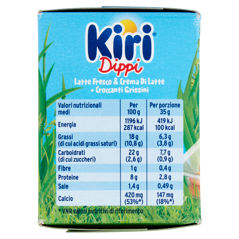 Kiri Dippi Latte Fresco & Crema di Latte + Croccanti Grissini 3 x 35 g