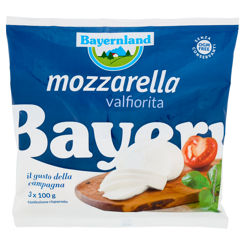 Bayernland mozzarella valfiorita 3 x 100 g