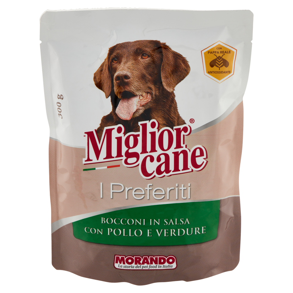 Migliorcane I Preferiti Bocconi in Salsa con Pollo e Verdure 300 g