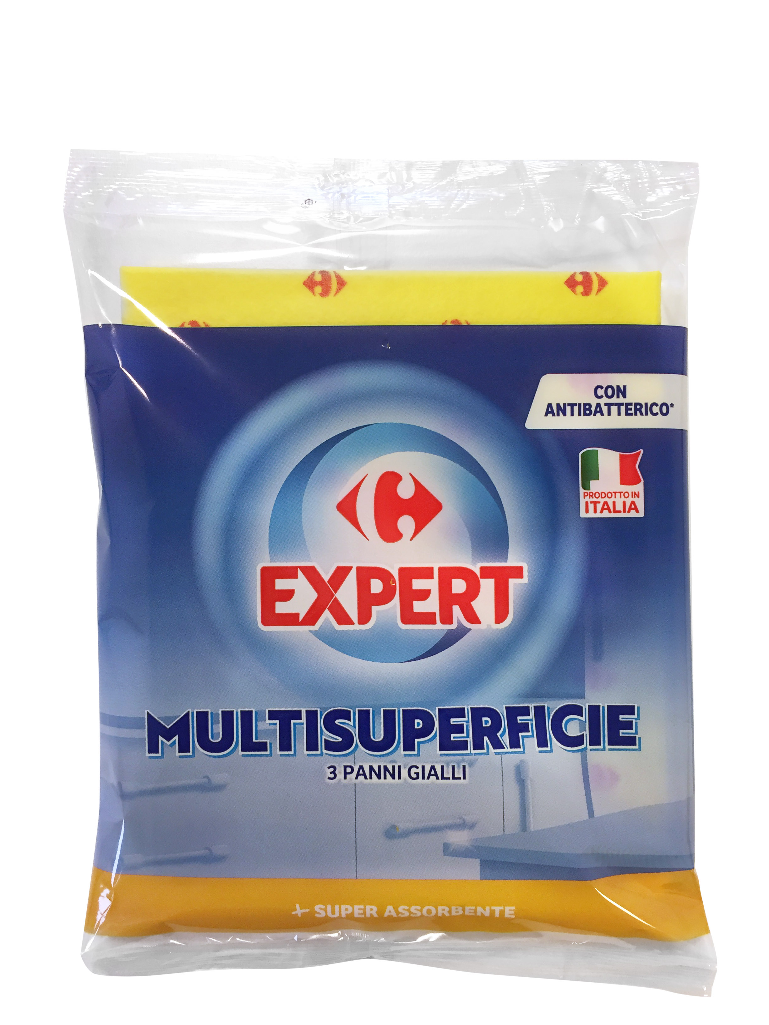 Panno giallo 40x35 multisuperficie 3 pezzi