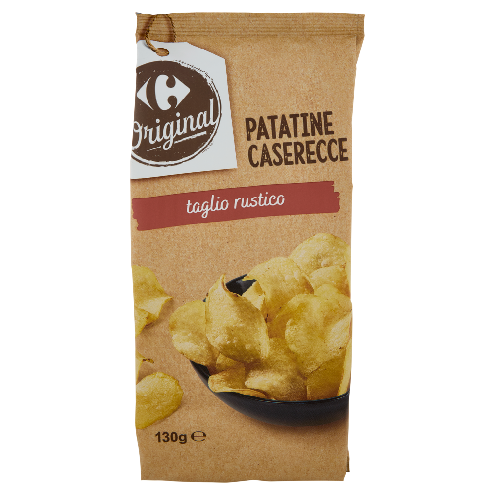 Carrefour Original Patatine Caserecce taglio rustico 130 g