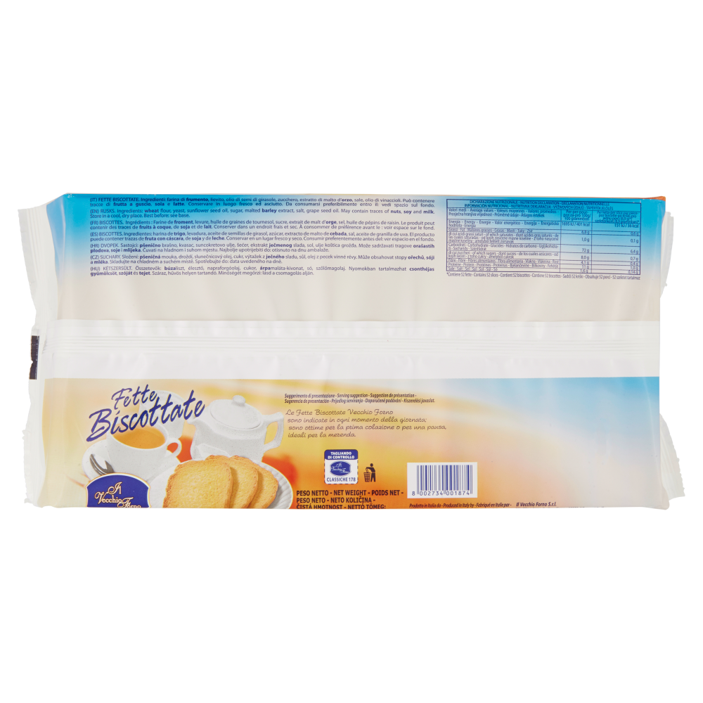 Il Vecchio Forno Fette Biscottate 52 Fette 460 g