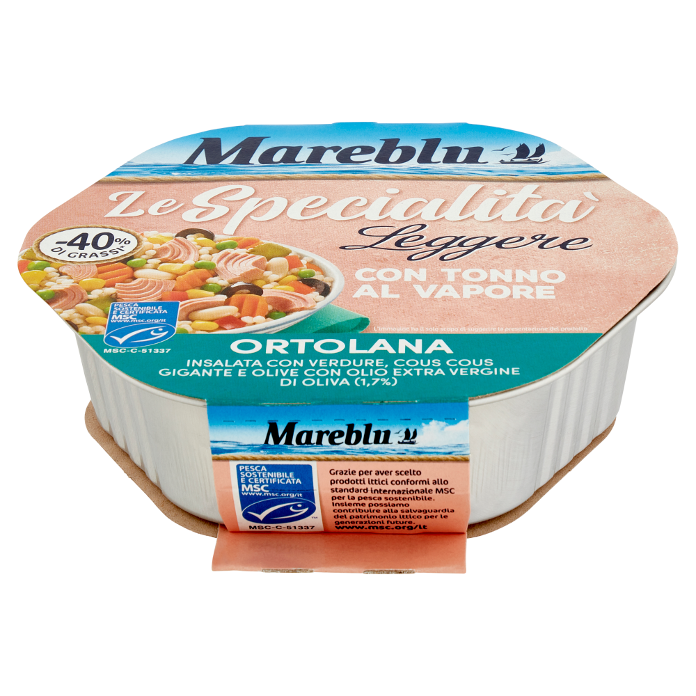 Mareblu Le Specialità Leggere con Tonno al Vapore Ortolana 220 g