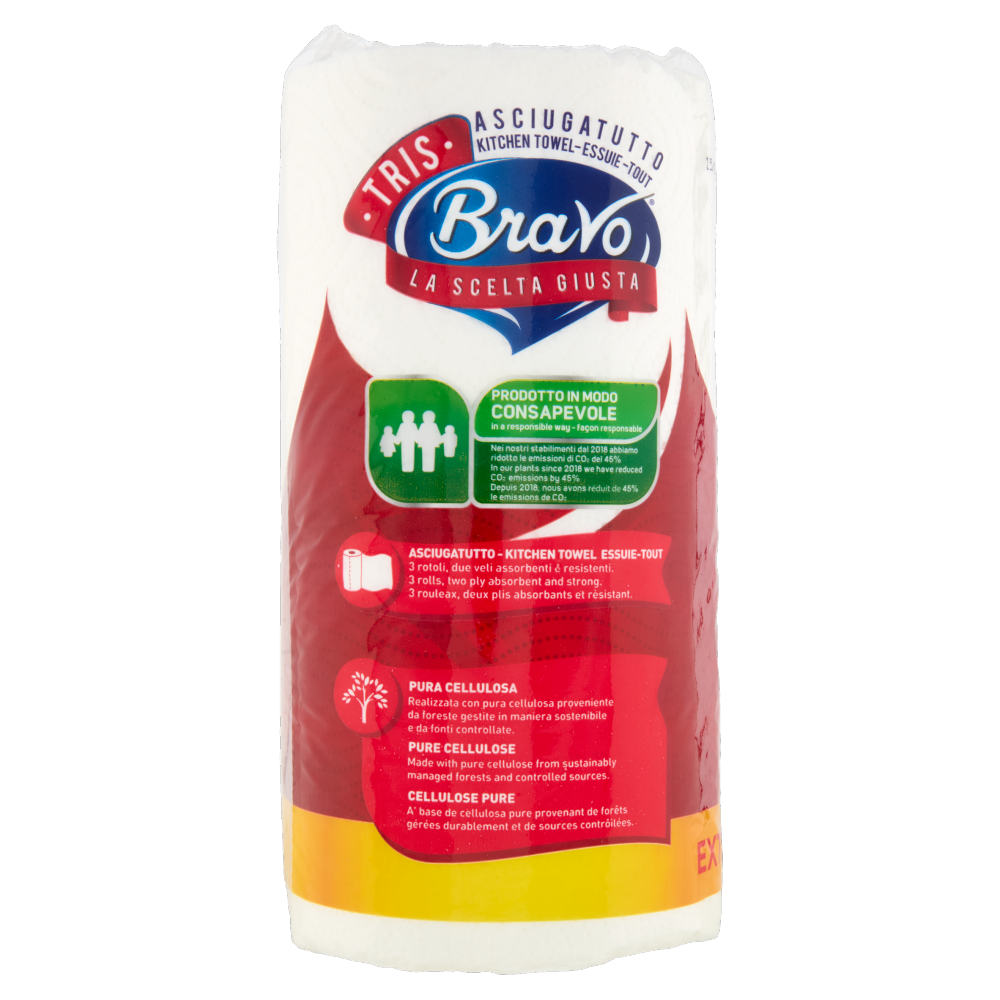 Bravo Tris Asciugatutto 3 pz