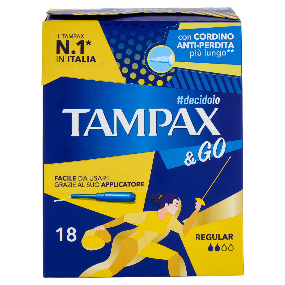 Tampax & Go Regular 18 pz