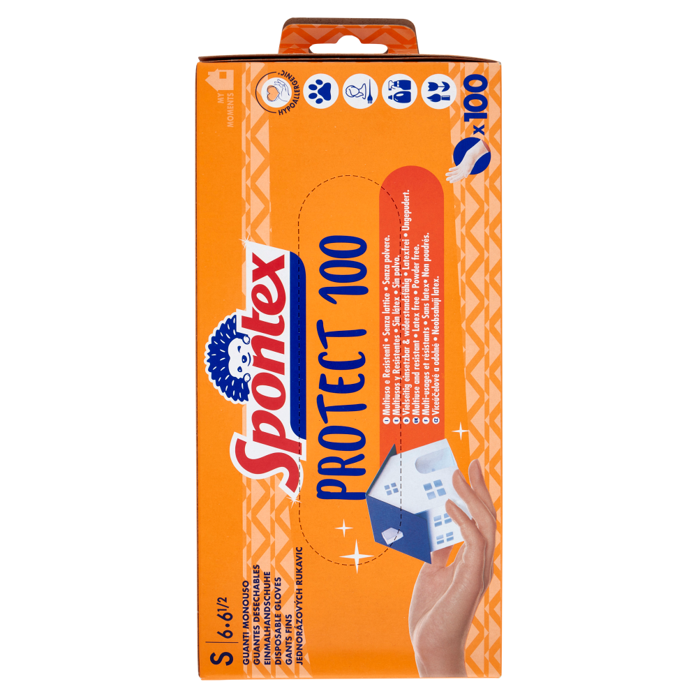 Spontex Guanti Usa&Getta Protect 100 tg S