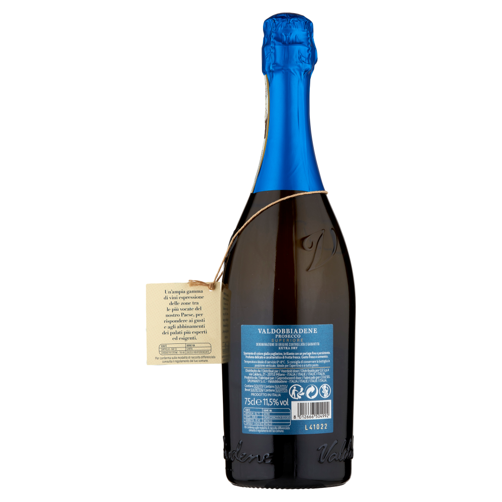 Terre d'Italia Colle dei Bugni Valdobbiadene Prosecco Superiore DOCG Extra Dry 75 cl