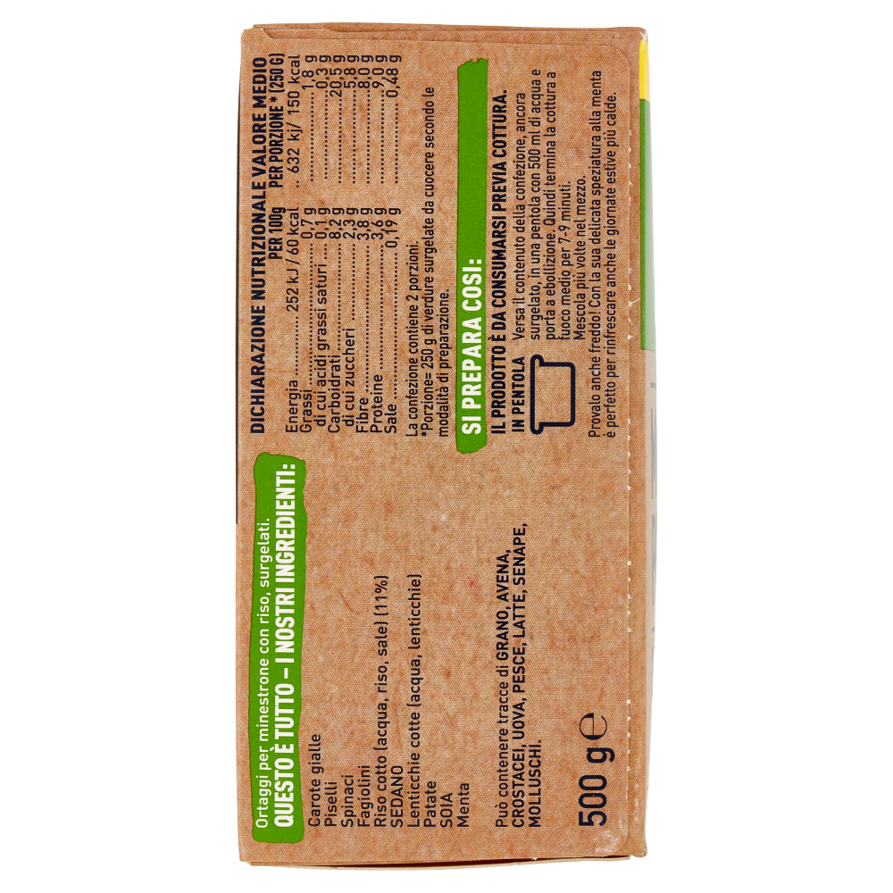 La Valle Degli Orti Minestrone Proteico con Riso 500 g