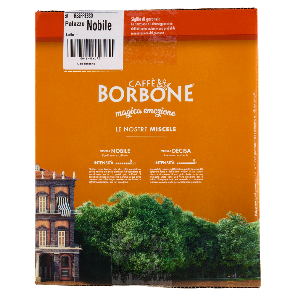 Caffè Borbone Miscela Nobile Capsule Compatibili Nespresso* ad uso domestico 80 x 5 g