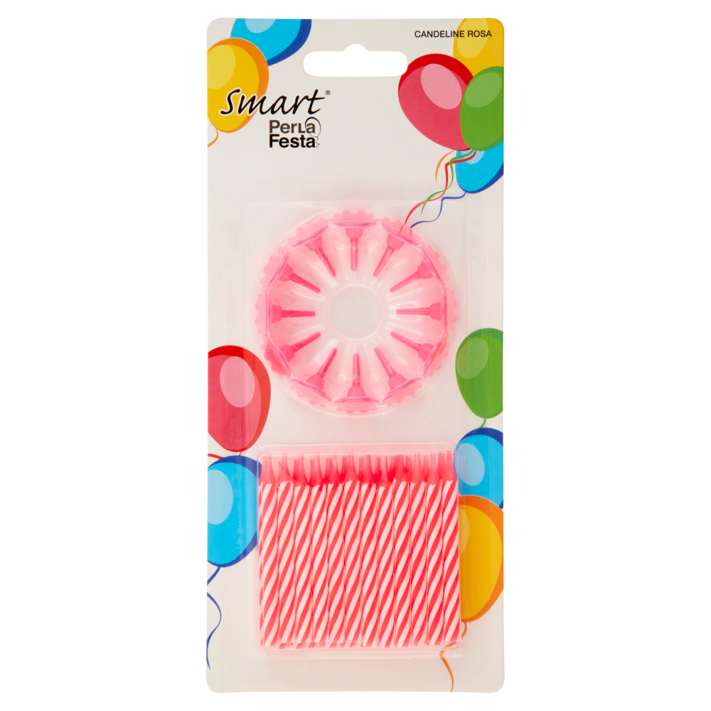 Smart PerLa Festa Candeline Rosa 24 pz