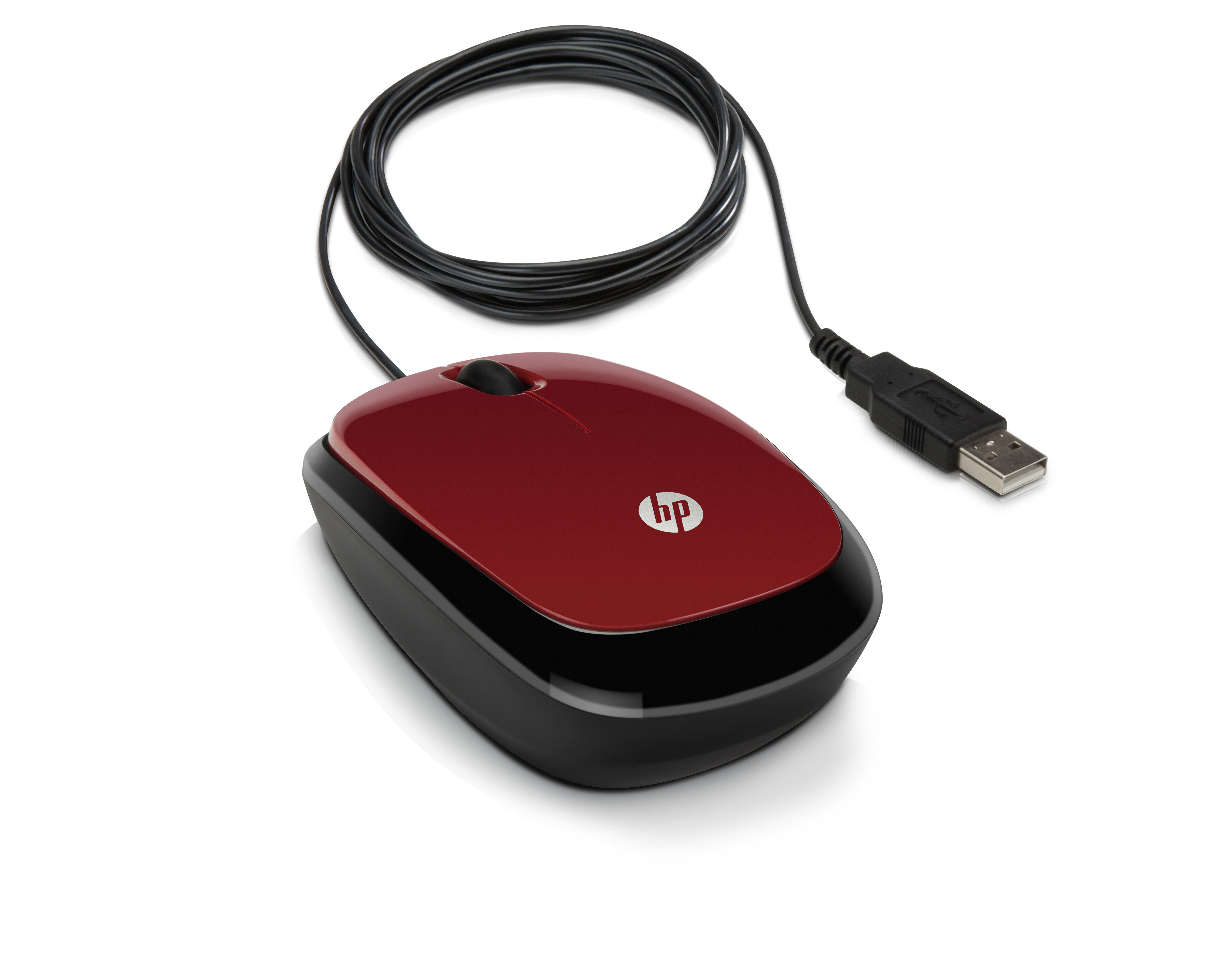 HP Mouse X1200 cablato Flyer Red