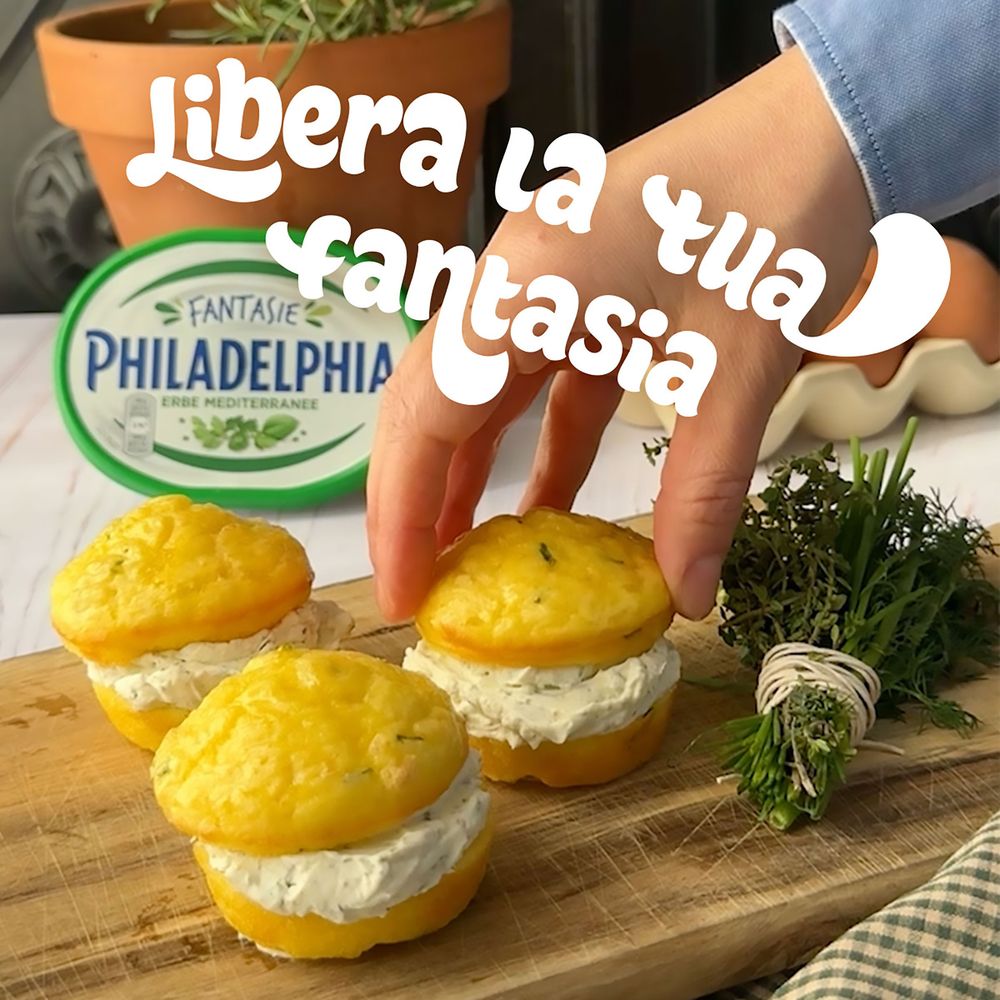 Philadelphia Fantasie&nbsp;alle Erbe Mediterranee Latticino Fresco e Cremoso Vaschetta 150g