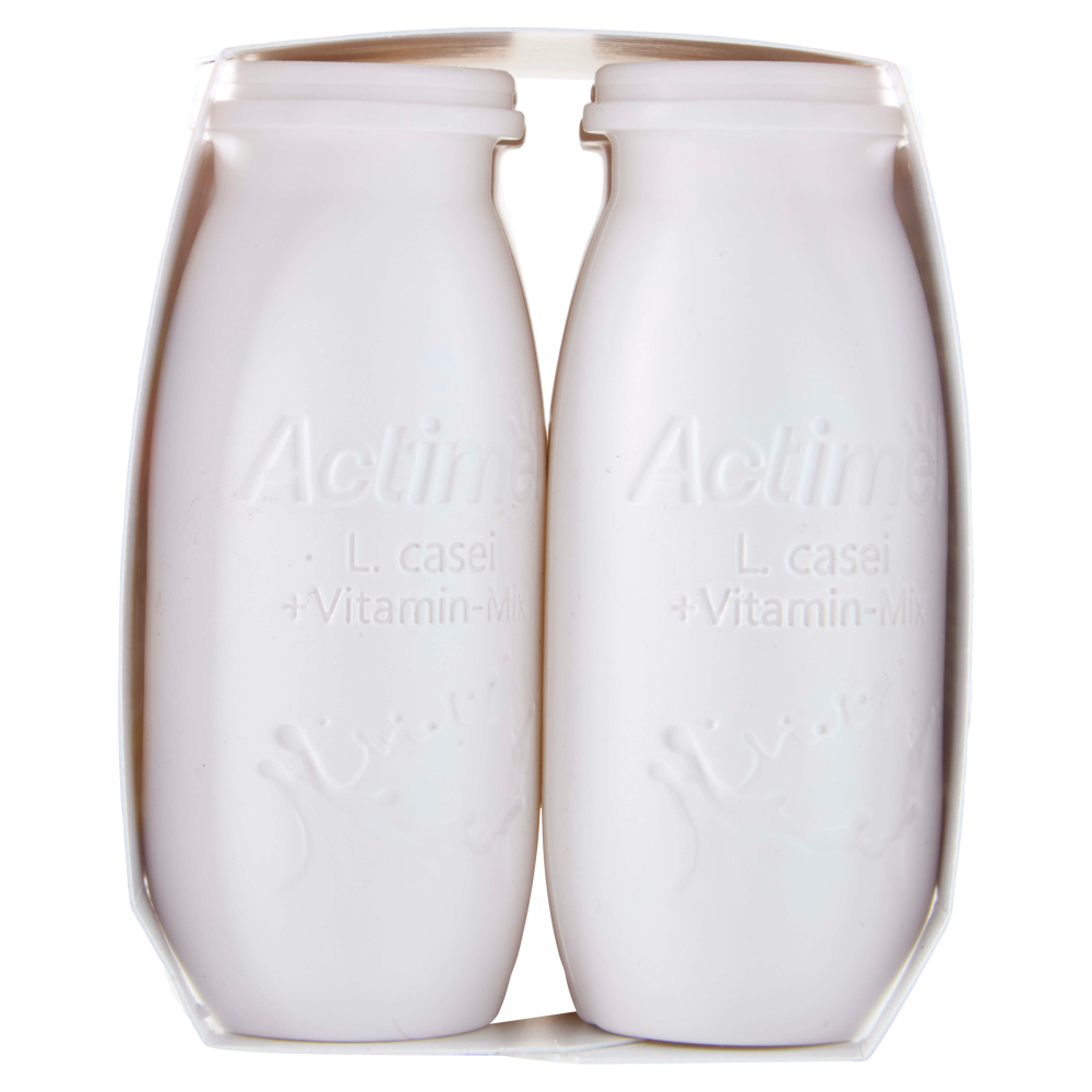 ACTIMEL Tripla Azione, Yogurt da Bere con Vitamine C, D e Magnesio, gusto Frutta mix, 6x100g