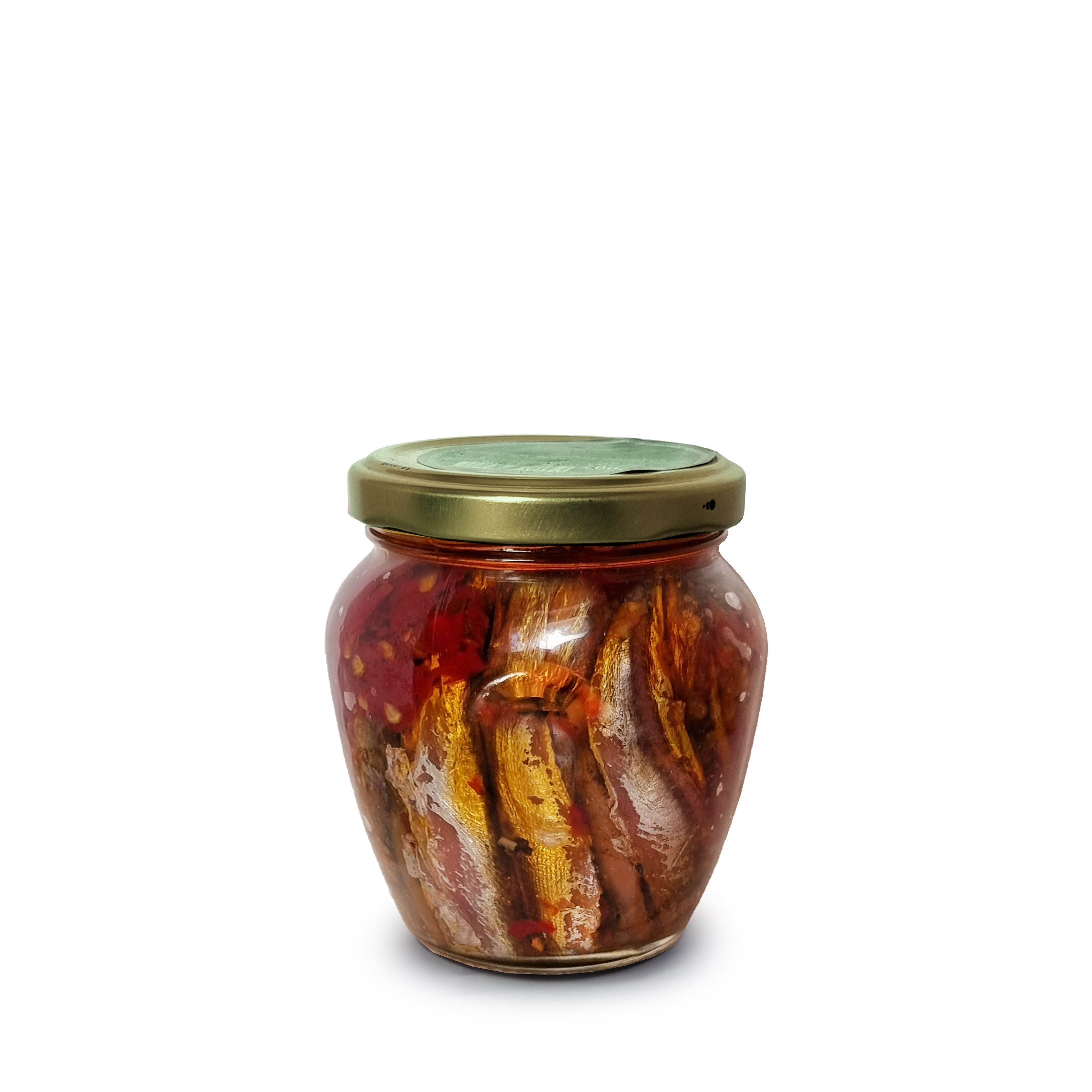 Acciughette piccanti in olio di oliva gr.540