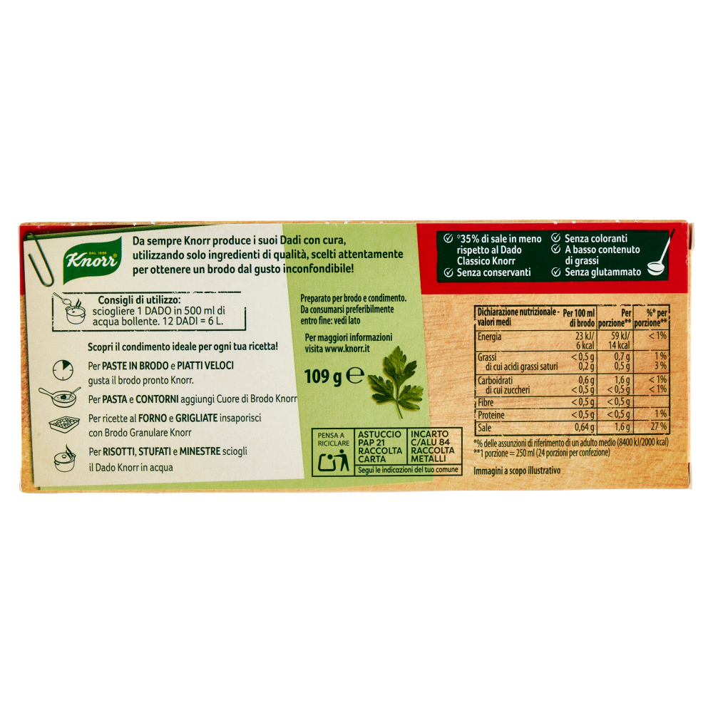 Knorr Naturalmente! Brodo Classico 12 Dadi 109 g