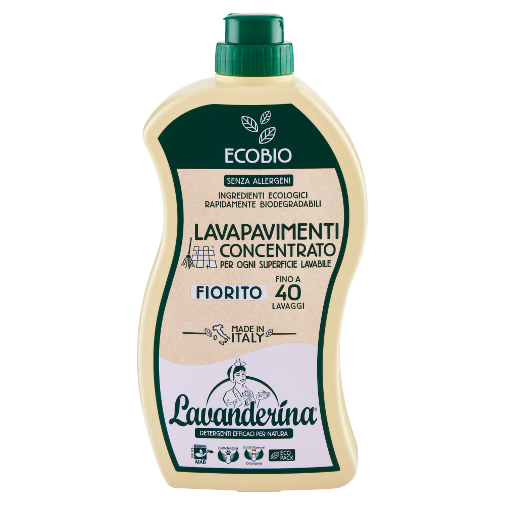 Lavanderina Lavapavimenti Concentrato Fiorito Ecobio 1000 mL