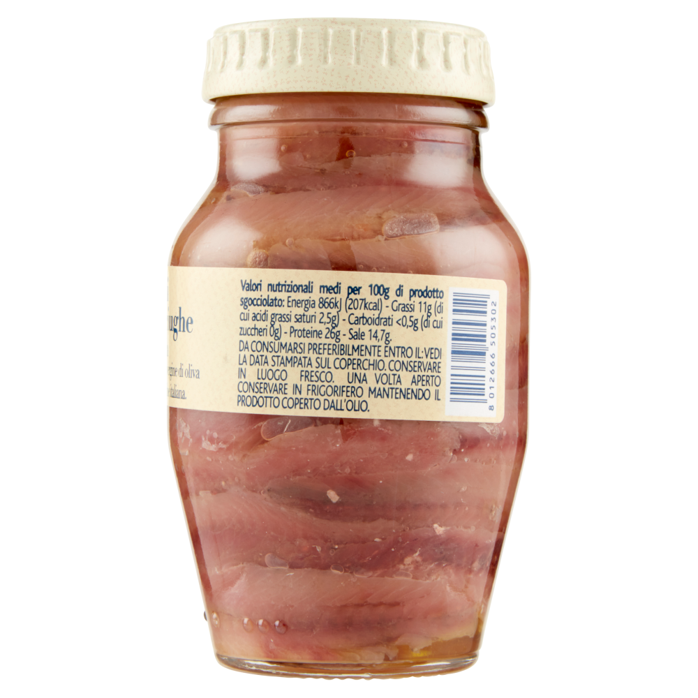 Terre d'Italia Filetti di acciughe di Sicilia in olio extra vergine di oliva 156 g