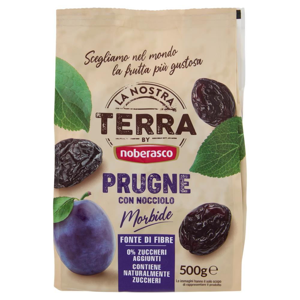 La Nostra Terra Prugne con Nocciolo Morbide 500 g