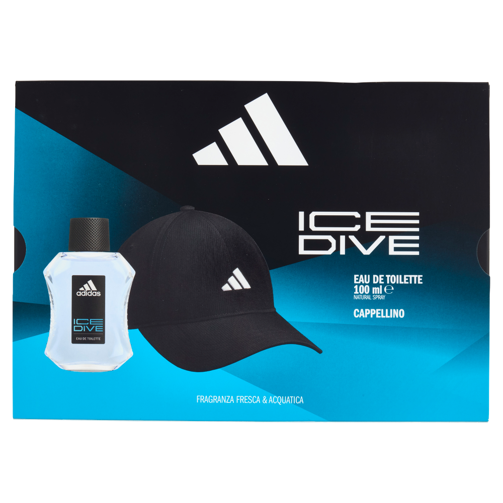 adidas Xmas25 Maschile Eau de Toilette 100 ml Ice Dive + Cap Baseline