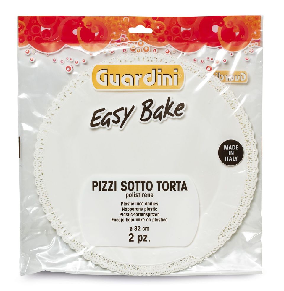 Guardini 2x Vassoio sottotorta polistirene 32cm