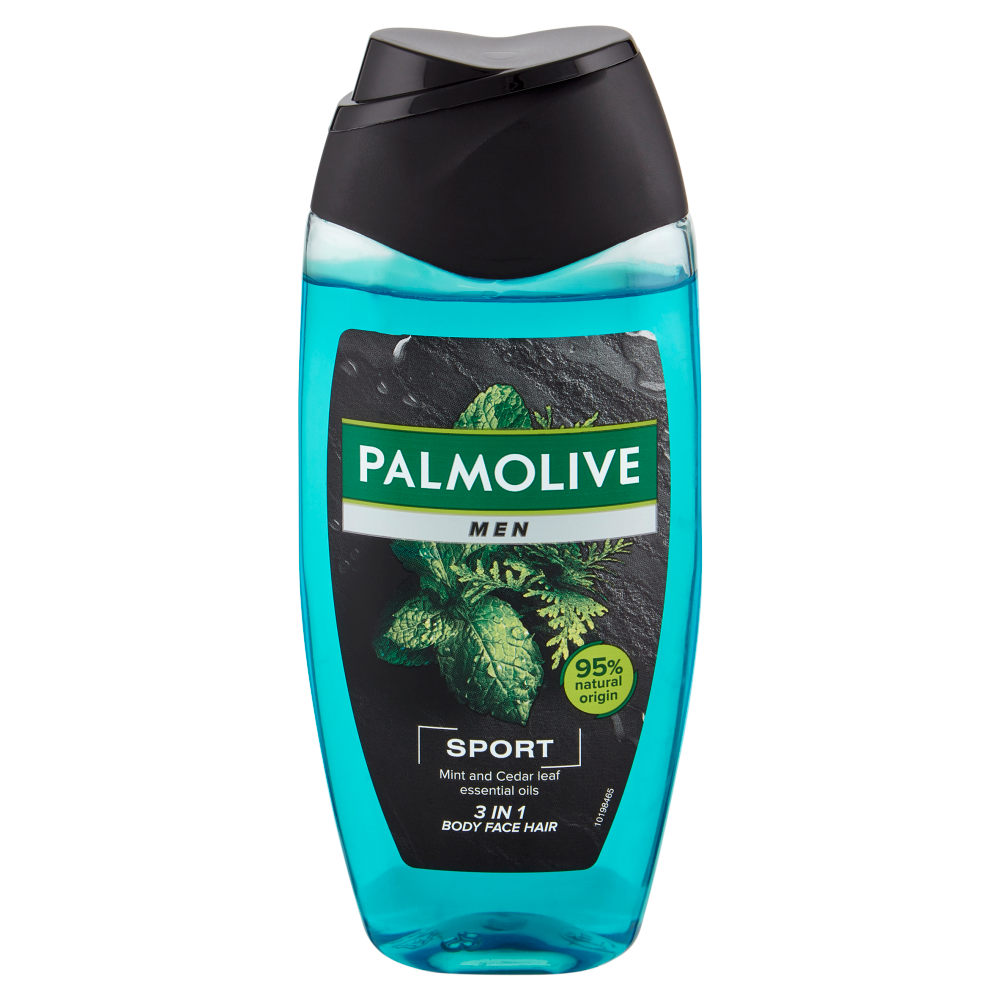 Palmolive bagnoschiuma Men Sport 3 in 1 con oli essenziali 220 ml