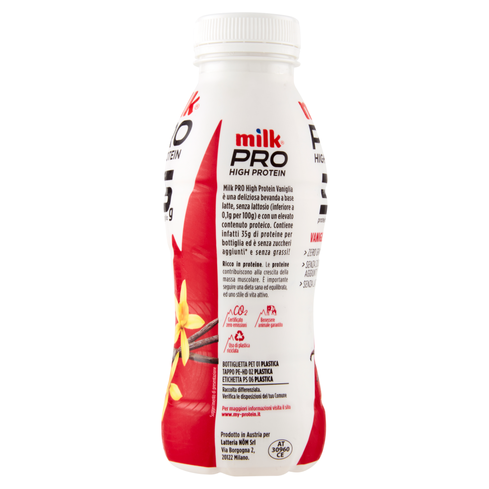 Milk Pro High Protein 35g Vaniglia 350 g
