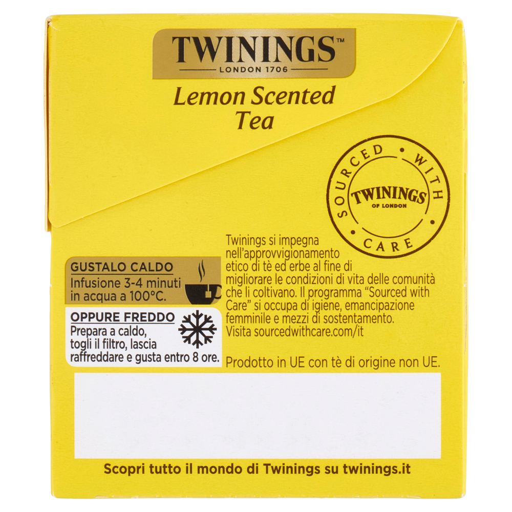 Twinings Lemon Scented Tea Tè Nero 25 filtri The 50 g