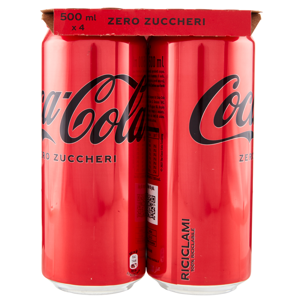 COCA-COLA Zero Zuccheri Can 4 x 500 ml