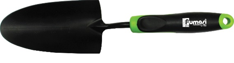 Fumasi Trapiantatore in acciaio a lama larga manico bicomponente in ABS