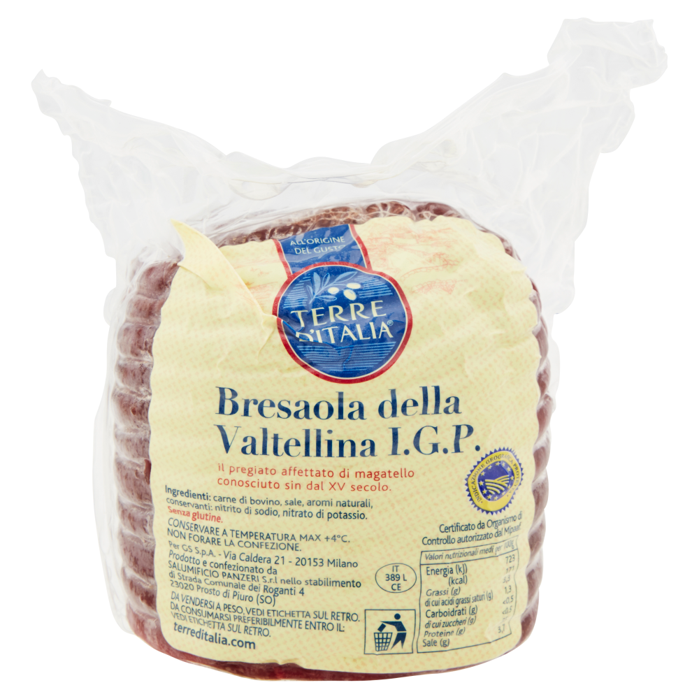 Terre d'Italia Bresaola della Valtellina I.G.P. 500 g