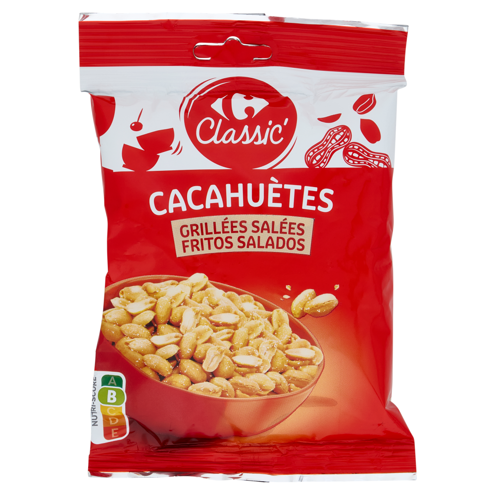 Carrefour Classic Cacahuètes Grillées Salées 250 g