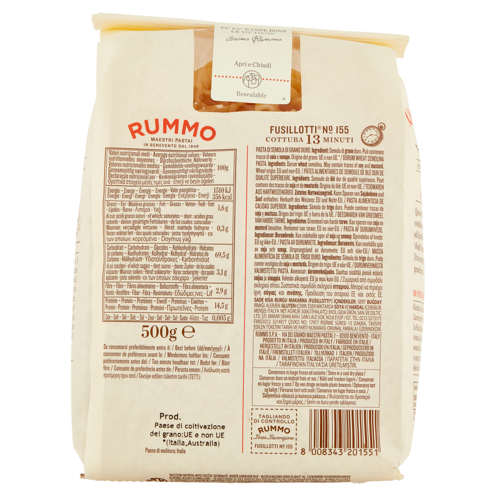 Rummo Le Leggendarie Fusillotti N° 155 500 g