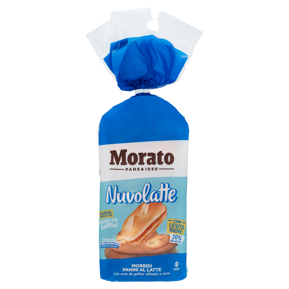 Morato Nuvolatte Morbidi Panini al Latte 8 x 50 g