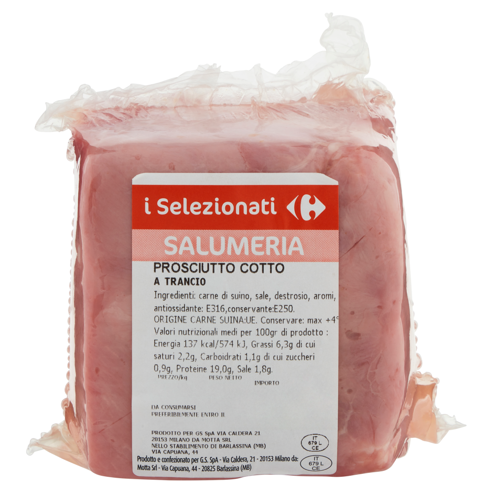 i Selezionati Carrefour Salumeria Prosciutto Cotto a Trancio