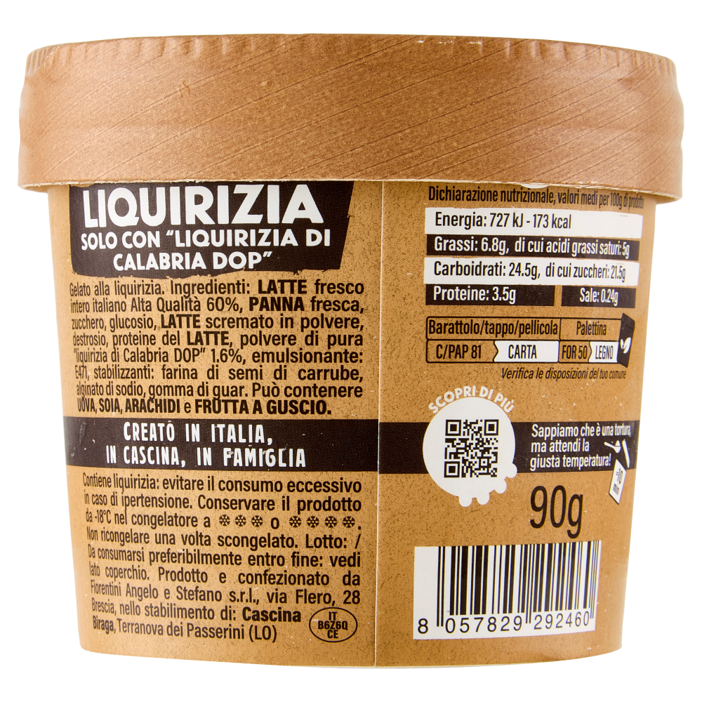 Cascina Biraga Liquirizia il gelato di latte 90 g