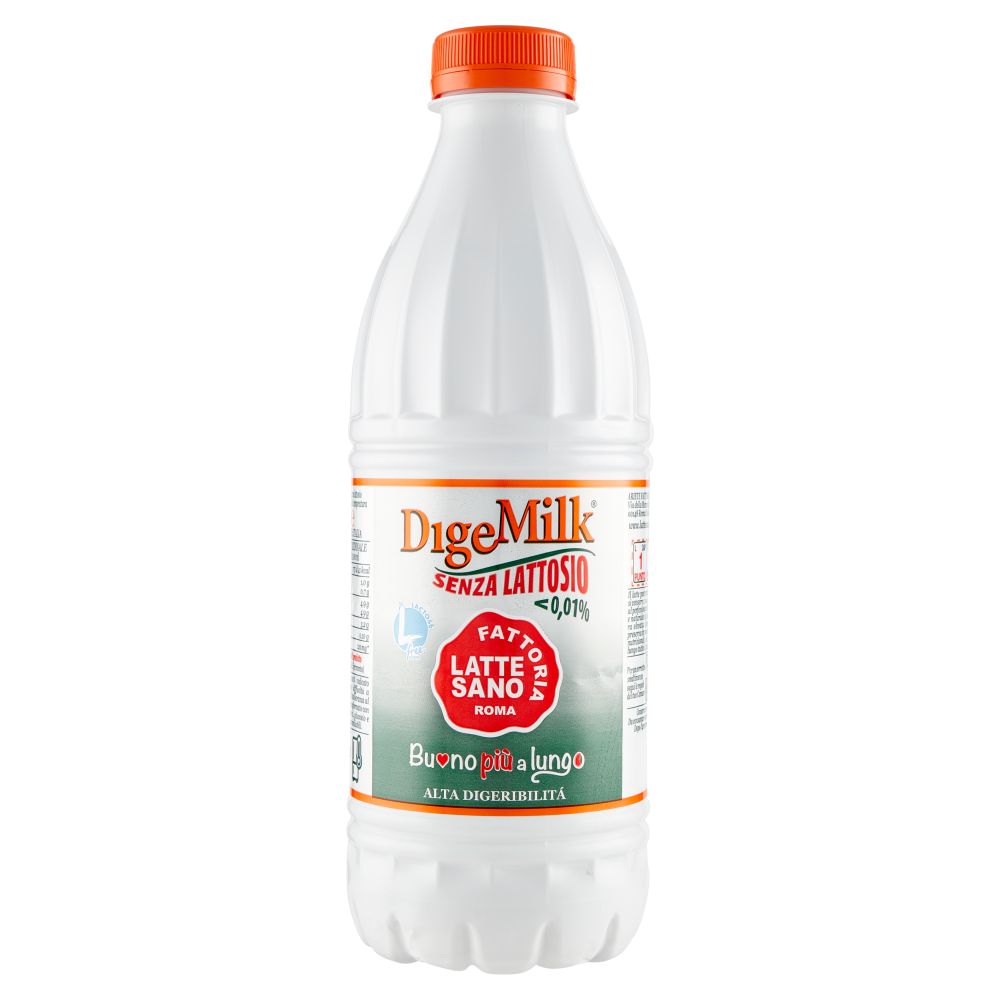 Fattoria Latte Sano DigeMilk Senza Lattosio <0,01% Buono pi&ugrave; a lungo Alta Digeribilit&agrave; 1 L