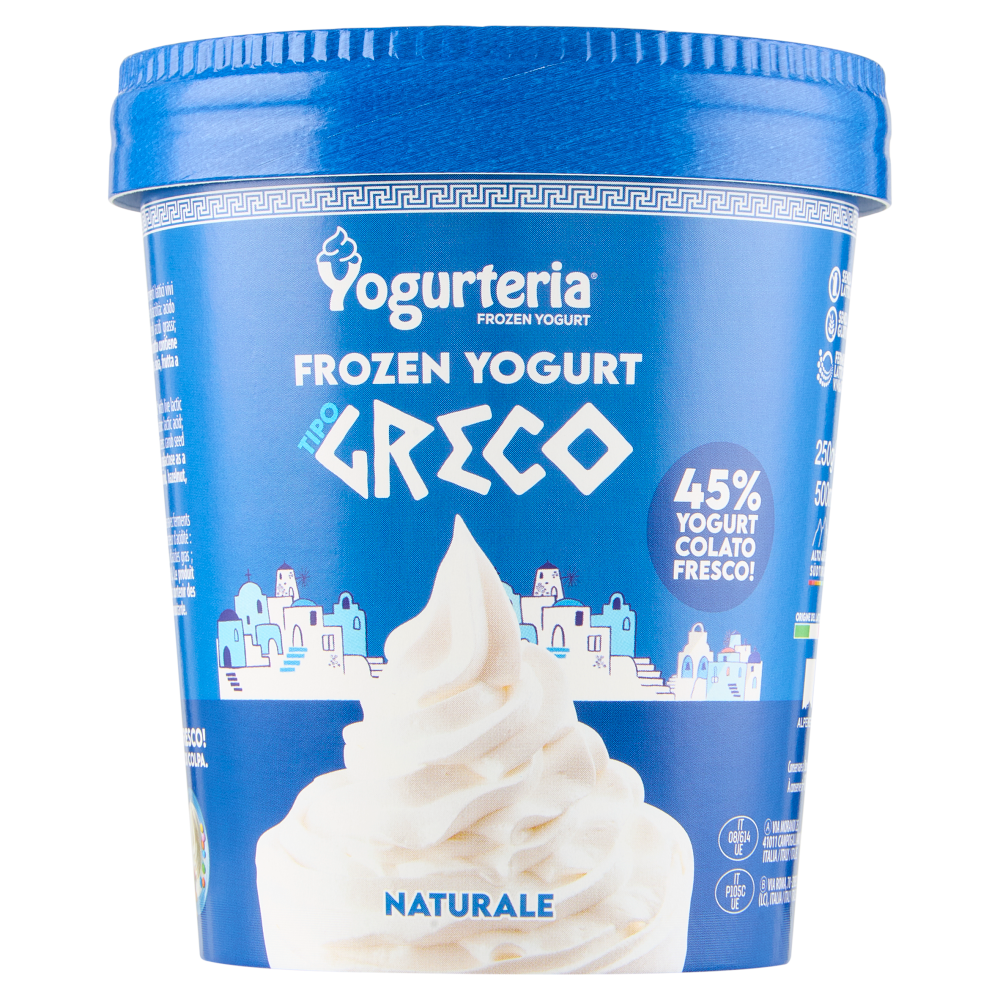 Yogurteria Frozen Yogurt Tipo Greco Naturale 250 g