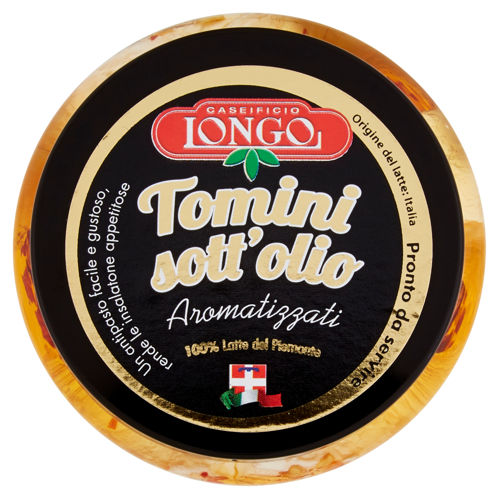 Caseificio Longo Tomini sott'olio Aromatizzati al peperoncino 250 g