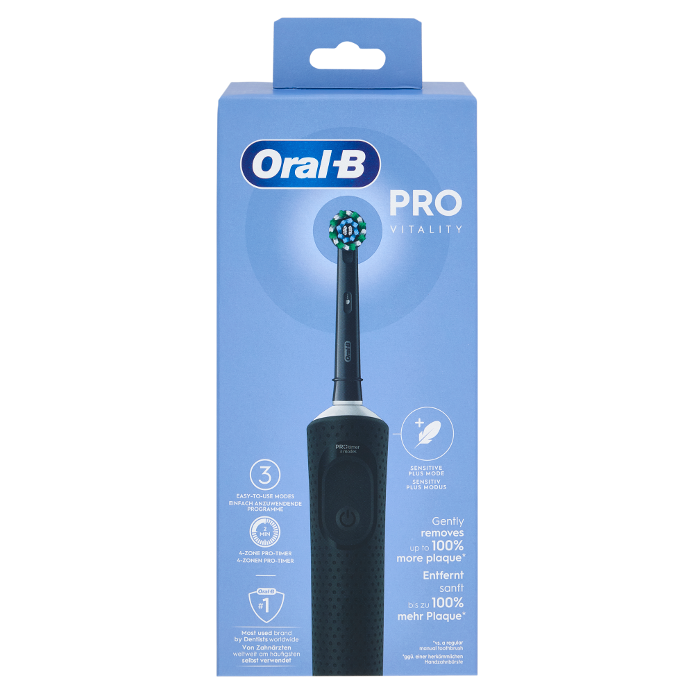 Oral-B Spazzolino Elettrico Denti Ricaricabile Pro Vitality Nero
