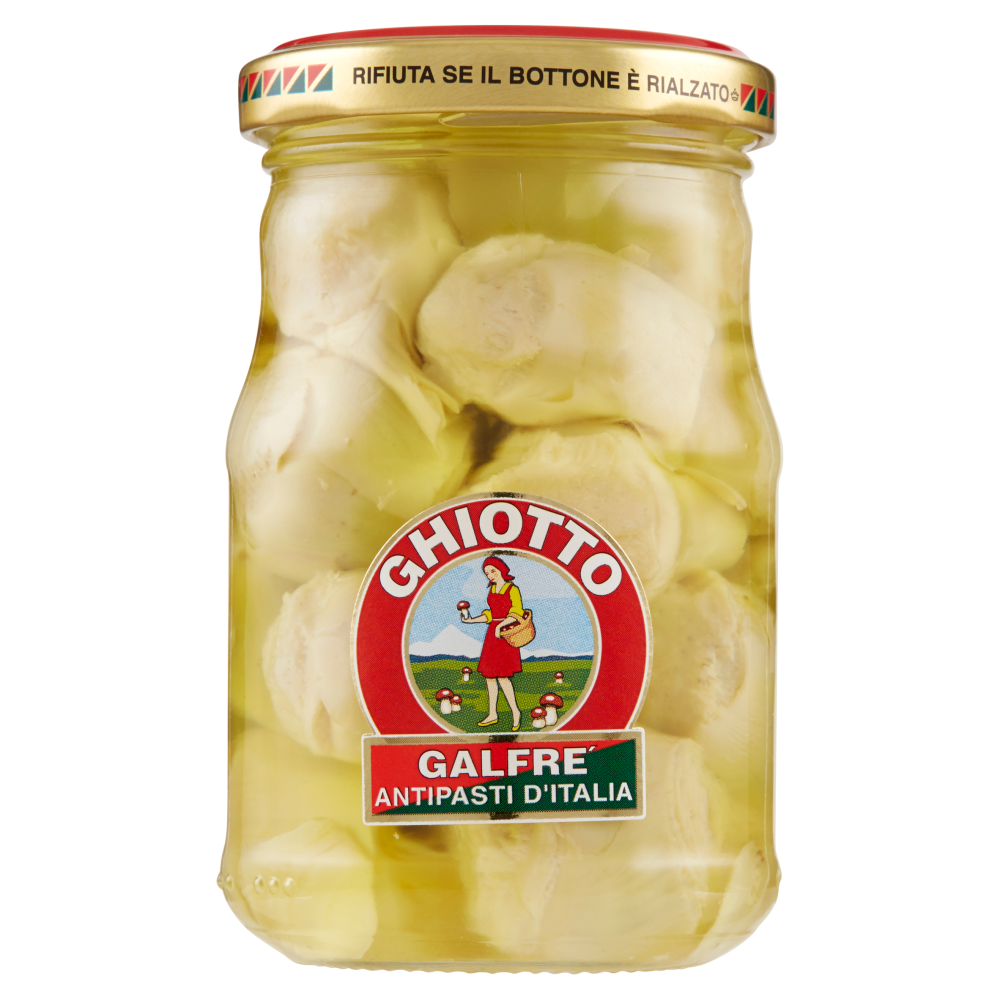 Galfr&egrave; Ghiotto Carciofini Italiani Interi Sott'Olio di Oliva 190 g