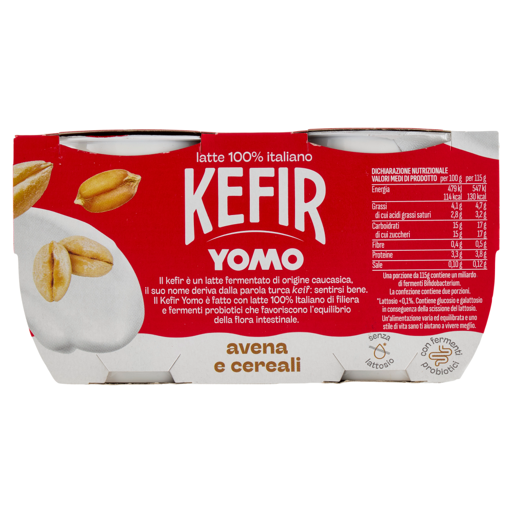Yomo Kefir avena e cereali 2 x 115 g