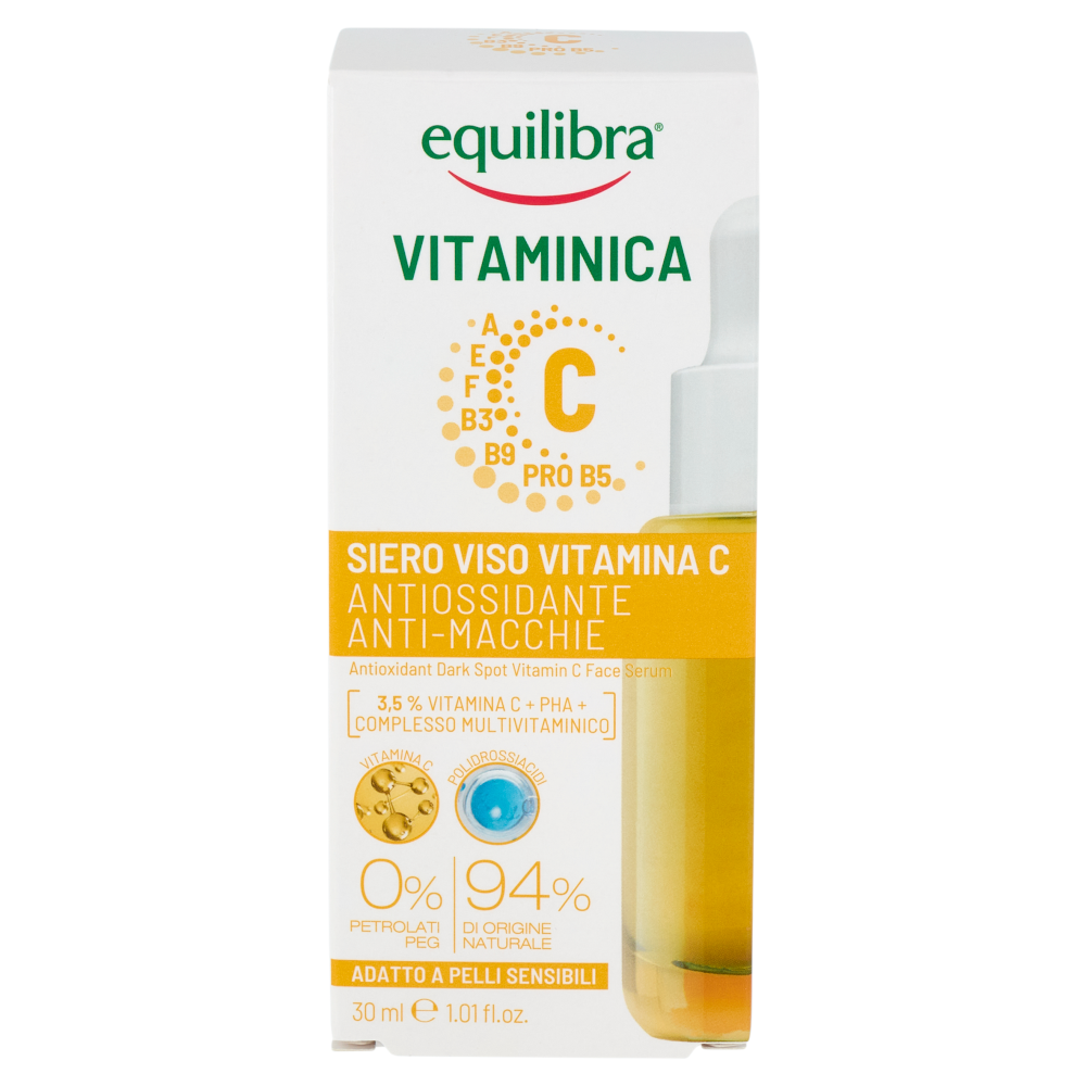 equilibra Vitaminica C Siero Viso Vitamina C Antiossidante Anti-Macchie 30 ml