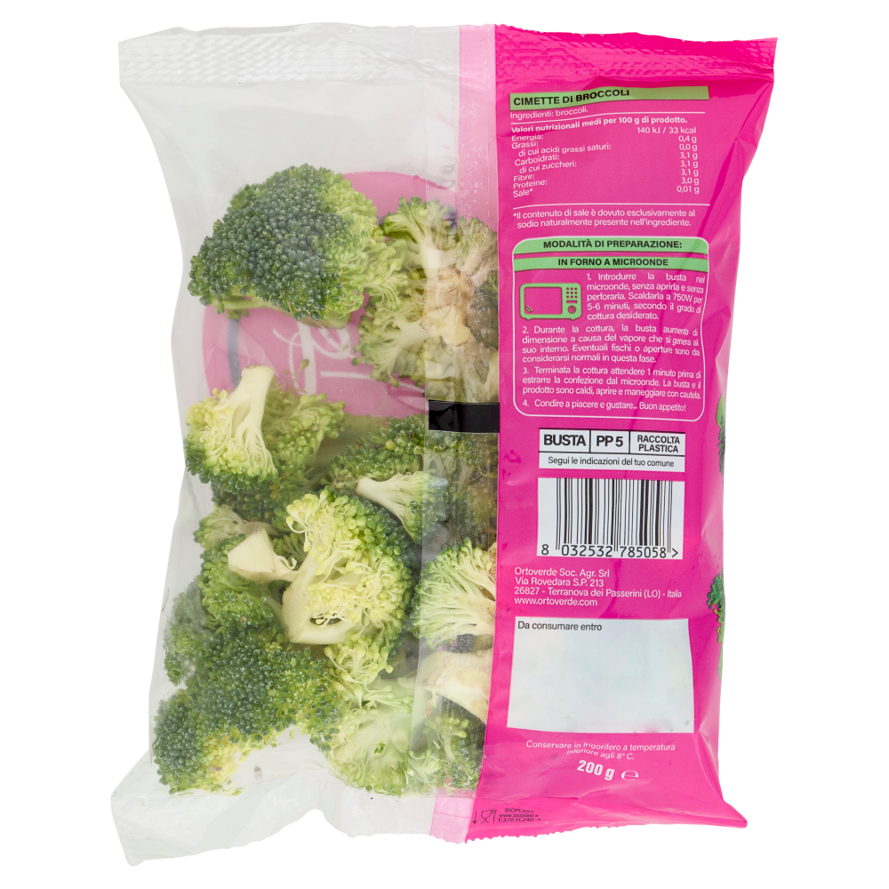 Ortoverde Micro Chef cimette di Broccoli 200 g