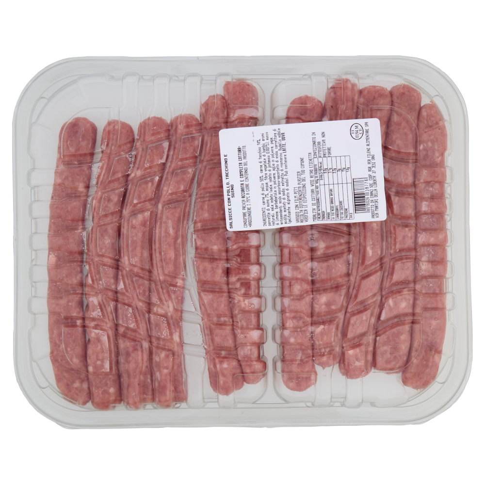 Fileni Salsicce con Pollo, Tacchino e Suino 1,000 kg
