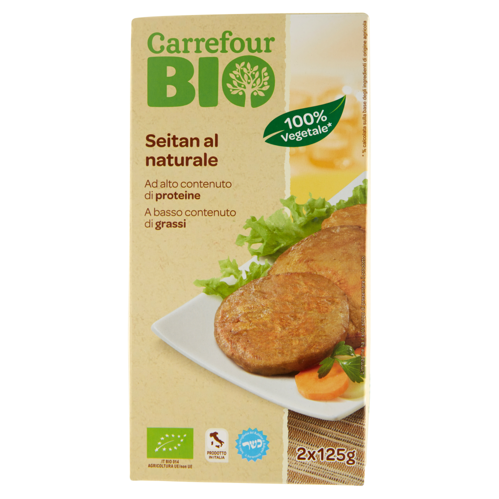 Carrefour Bio Seitan al naturale 2 x 125 g Carrefour