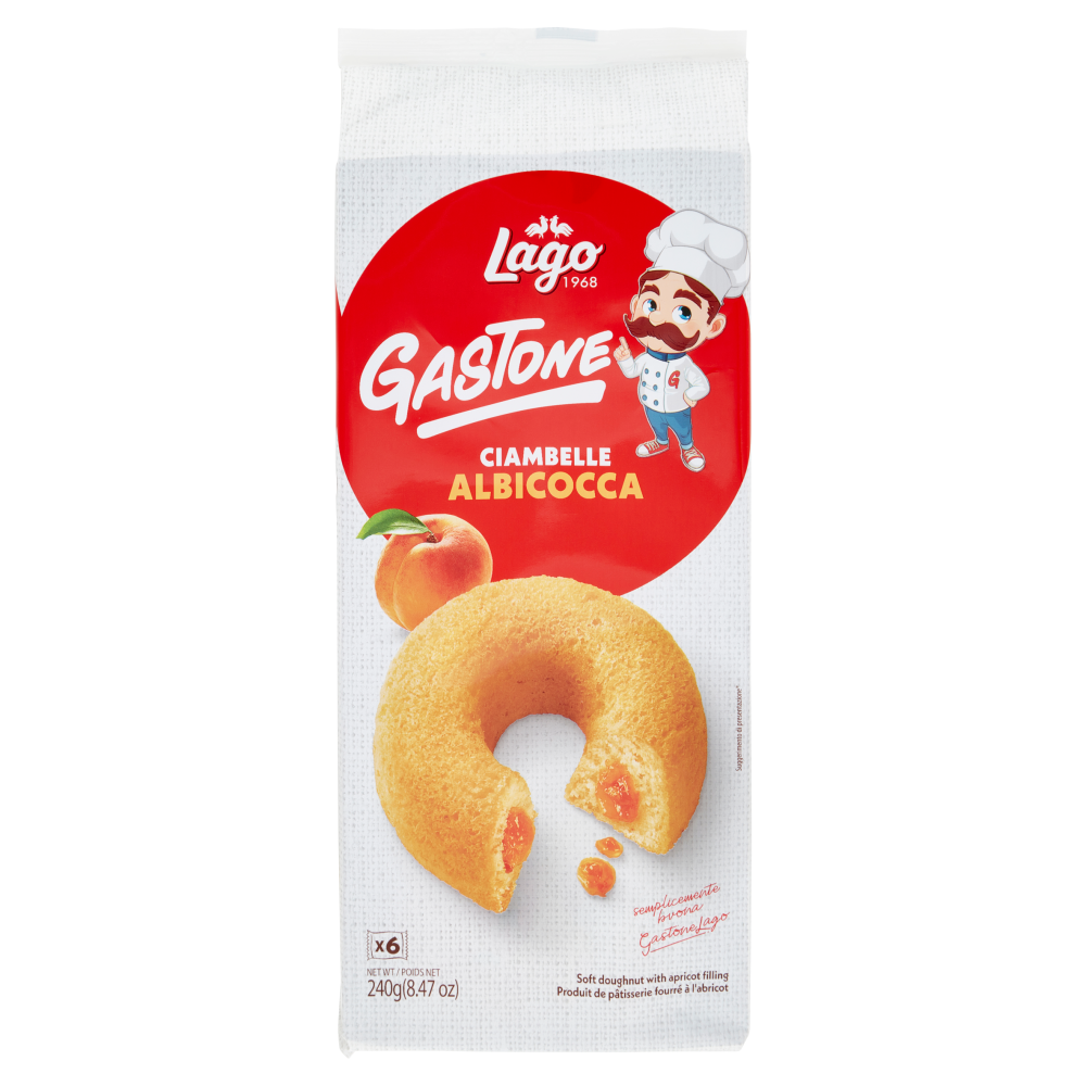 Lago Gastone Ciambelle Albicocca 6 x 40 g