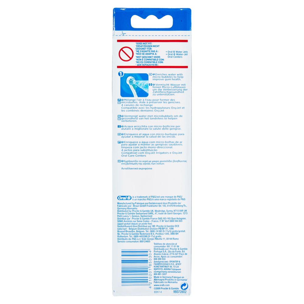 Oral-B Power Beccucci Oxy Jet - 4 Refill